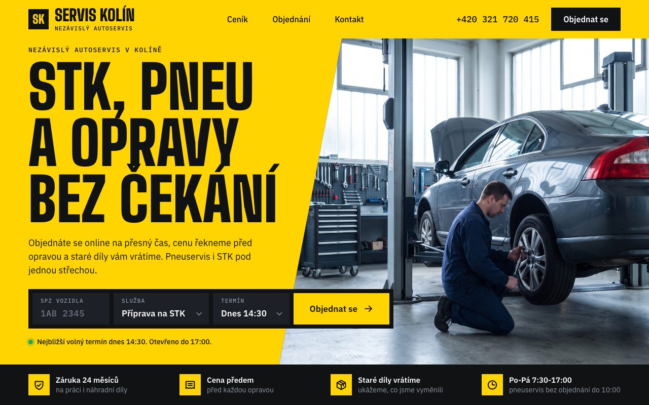 Car service in Kolín